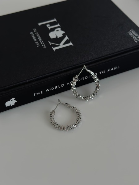 Silver Halka Küpe - 1